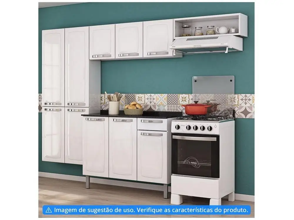 Balcão de Cozinha com Tampo Itatiaia Aço 3