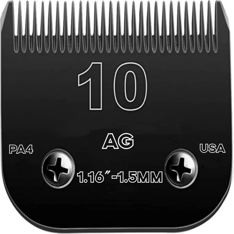 10 # Toelettatura Per Cani Con Lama Nera, Realizzata Con Lama In Acciaio E Lama In Acciaio Inossidabile Compatibile Con Ainds,Oster A5, Altri Clippers