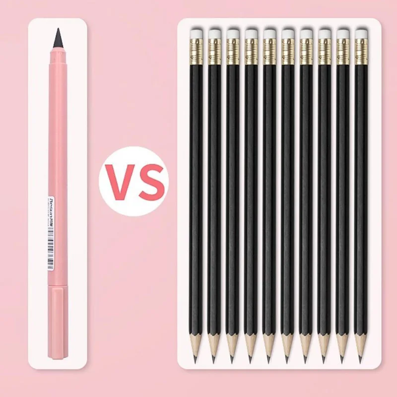 Writing Stationery HB Unlimited Writing Pencil No Ink Novelty Pen For Kids School 6Pcs drawing pencils writing stationery