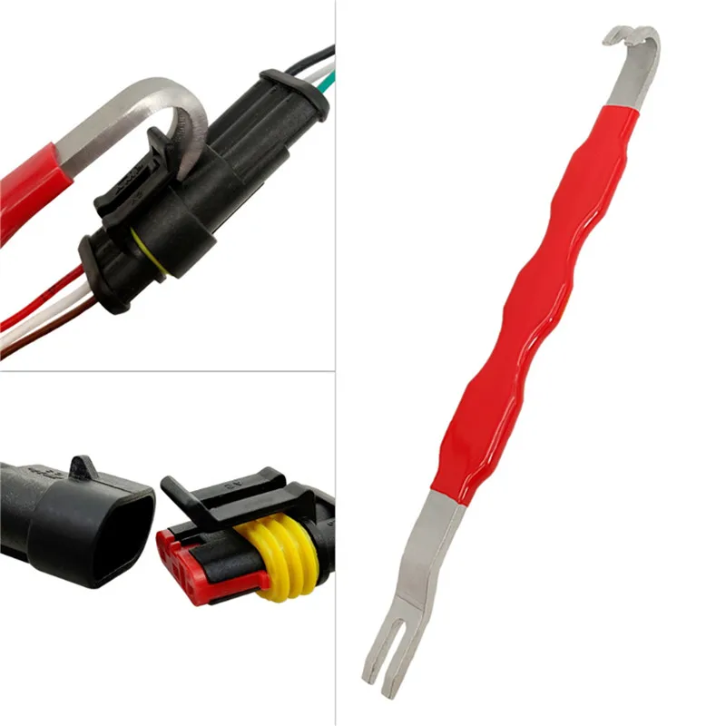 Electrical Terminal Release - Power-Off Tool, Electrical Terminal Connector Separator | Automotive Connector Separator, Double-Ended Power-Off Crowbar