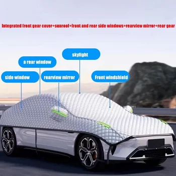 Copertura per auto Protezione esterna Impermeabile Protezione per parabrezza quattro stagioni Protezione antigrêle Copertura per neve Parasole Parti di copertura antigelo