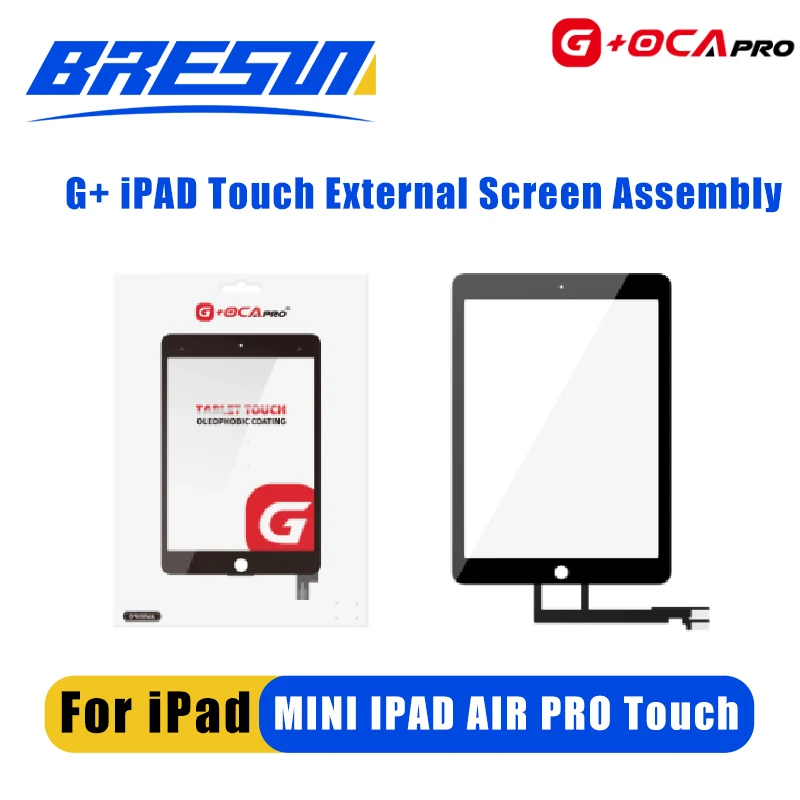 

G+OCAPRO For Apple iPad Mini 1 2 3 A1599 A1489 A1432 Assembly Digitizer Front Glass Display Replace Air 5 A2588/A2589/A2591 PRO