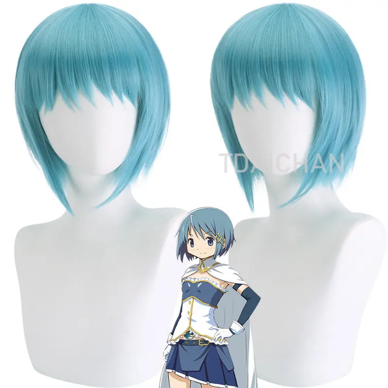 

Парик для косплея из аниме «Puella Magi Madoka Magica Miki Sayaka»