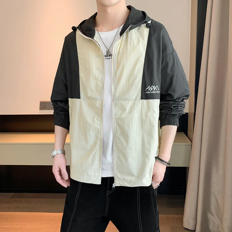 High Quality Men's Sun Proof Oversized Outdoor Casual Running Unisex Windbreaker Jacket Lightweight Jackets