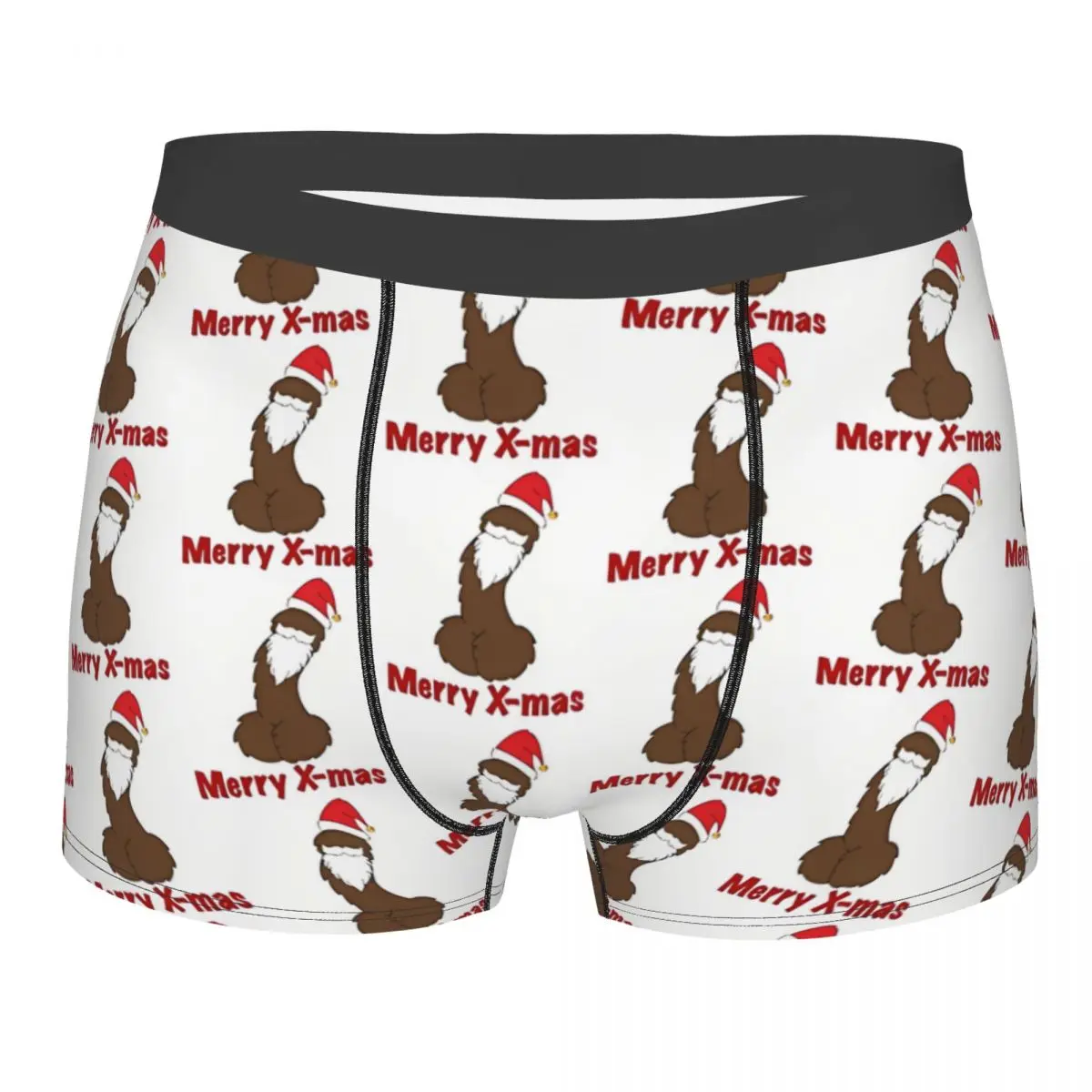 

Hormone Monster Santa Merry Christmas Big Mouth Man's Boxer Briefs Penis Highly Breathable Underpants High Quality Print Shorts