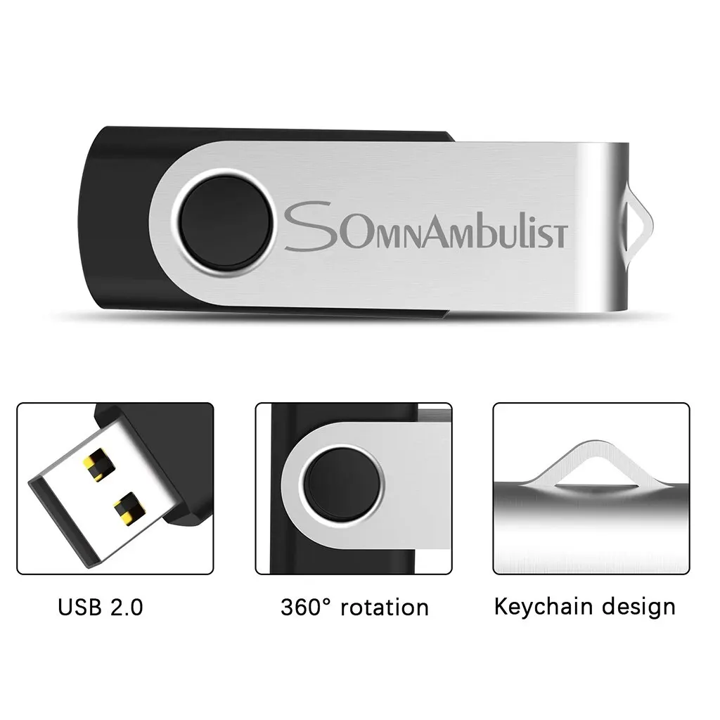 SomnAmbulist Pen Drive 32GB 64GB 128GB High Speed USB2.0 for PC Mobile Mini Pen Drive 16GB 32GB USB Flash Drive 64GB 8GB 4GB image 6