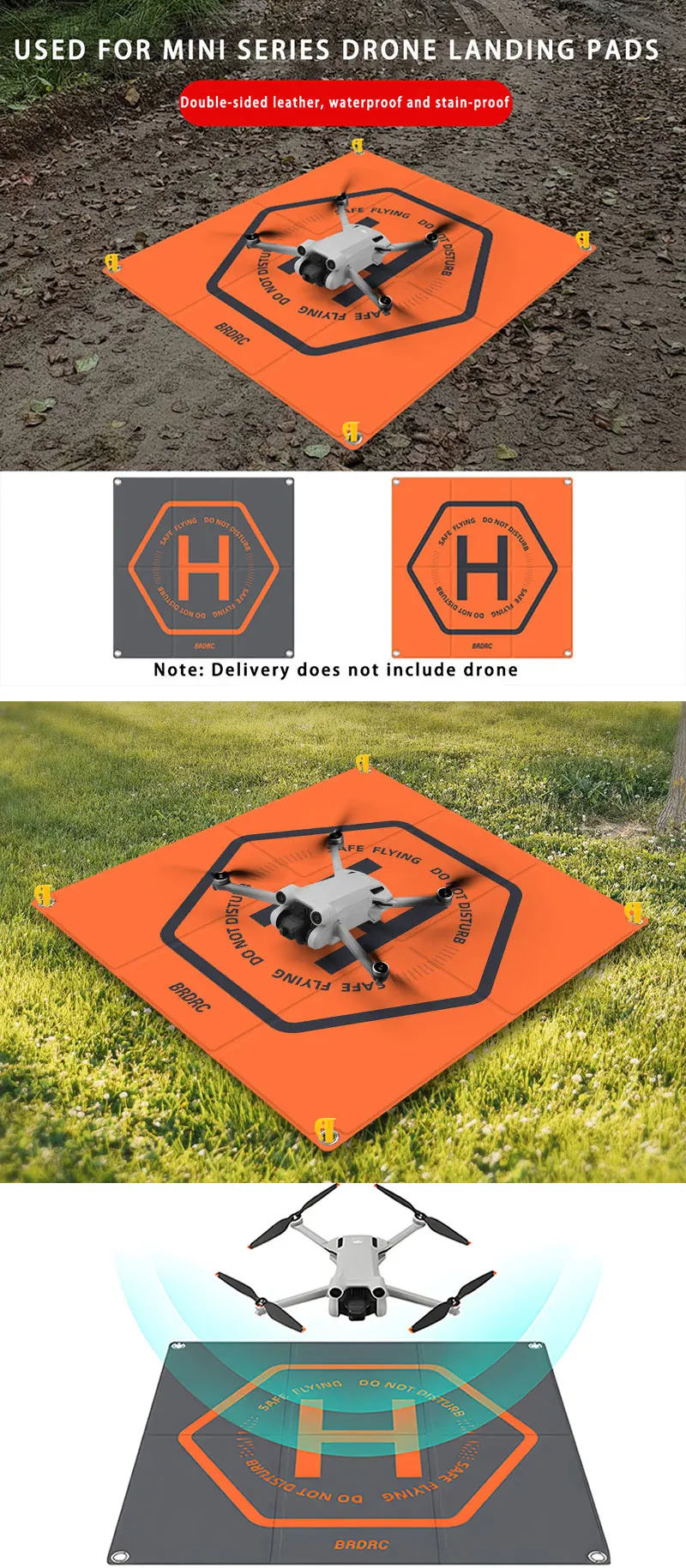 Drohnen-Landeplatz für Dji Mini 4 Pro/3 Pro/Mavic 3/Avata 2/Air 3 Universal-Falt flugzeug Start matte RC Drohnen Zubehör – Detail 1