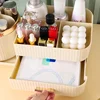 360°  Rotating Cosmetic Storage Box Holder Desktop Makeup Brushes Organizer Countertop Portable Lipstick Eyeliner Stand Boxes 4