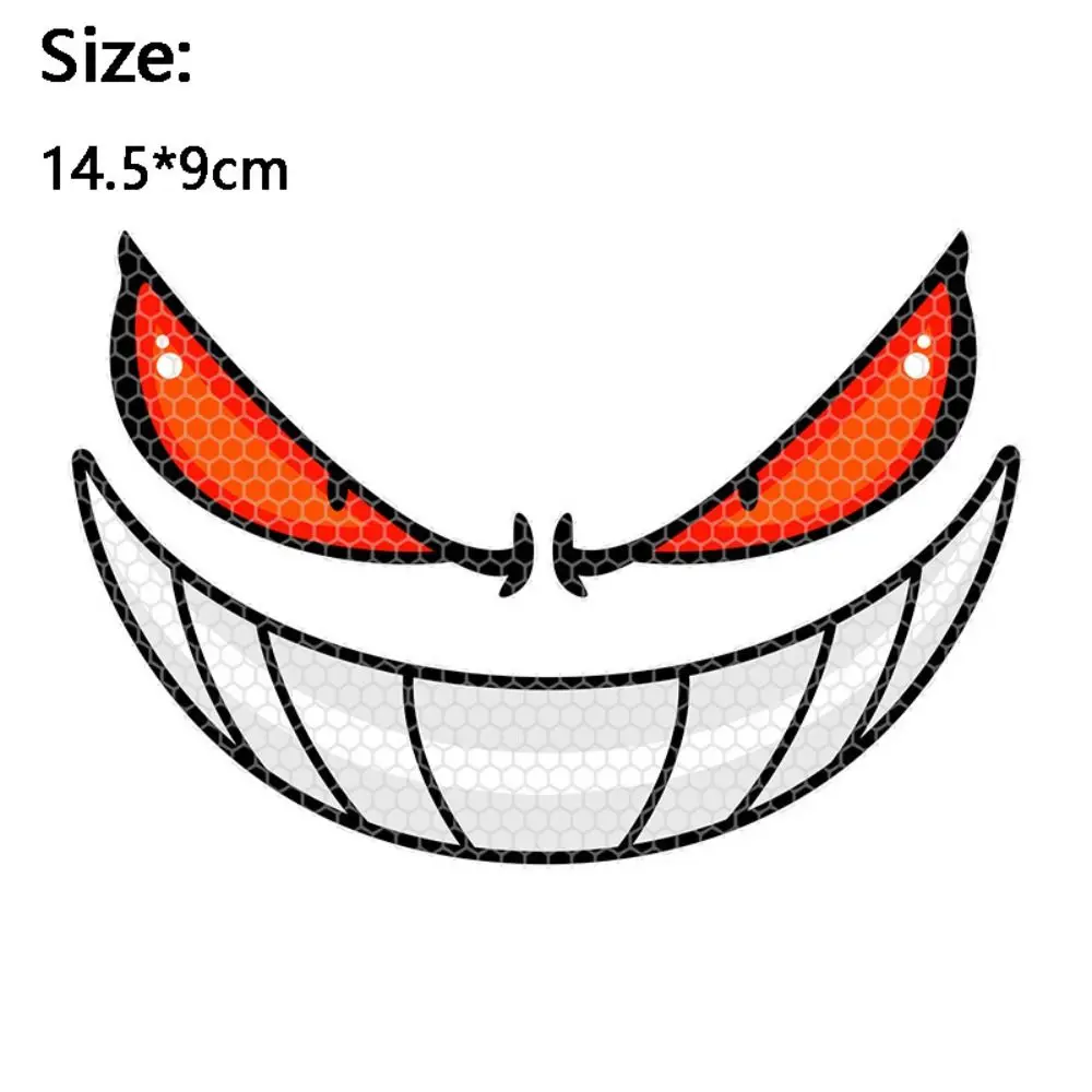 Accesorios Para Moto Reflective Eye Stickers Safety Warning Motorcycle Body Helmet Windshield Or Car Truck Fuel Tank Caps