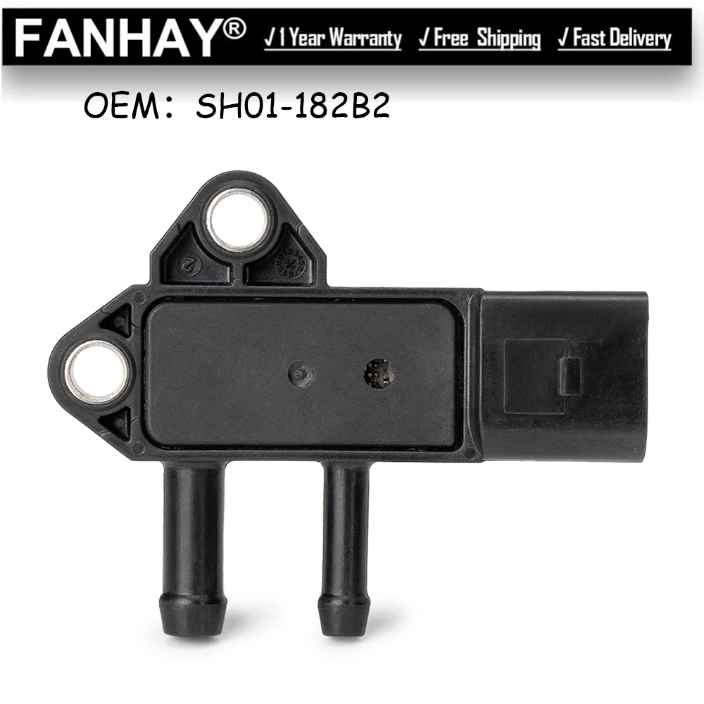 SH01-182B2 41MPP1-6 High Quality Exhaust Pressure Sensor For Mazda CX-5 3 BM 6 GJ 2.2 Exhaust DPF Differential Pressure Sensor