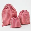 Package Pocket Storage Organizer Bag Cotton Fabric Drawstring Cosmetic Towel Cloth Stroage Bags Toiletry Bag Case 3