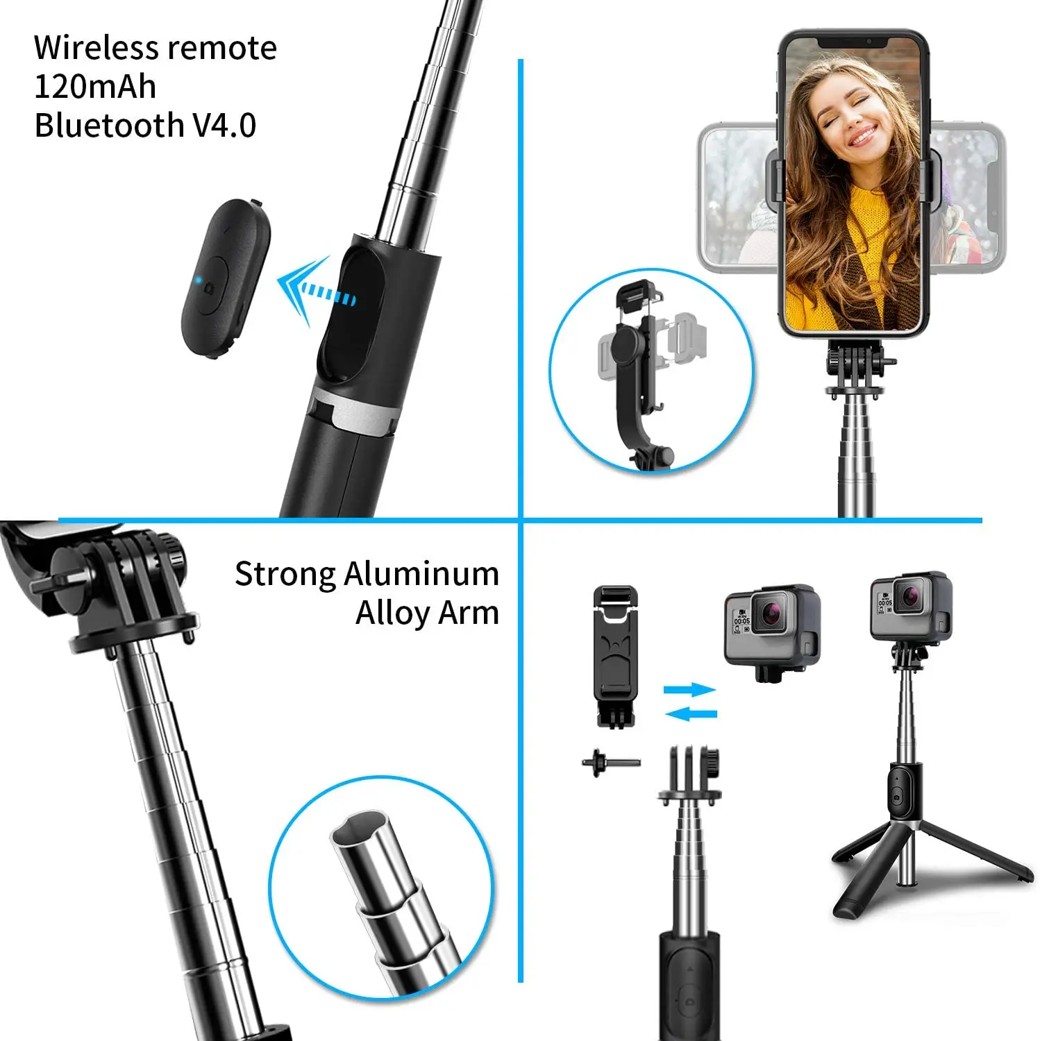 Bluetooth, Mini Mic para telefone, PC, celular,
