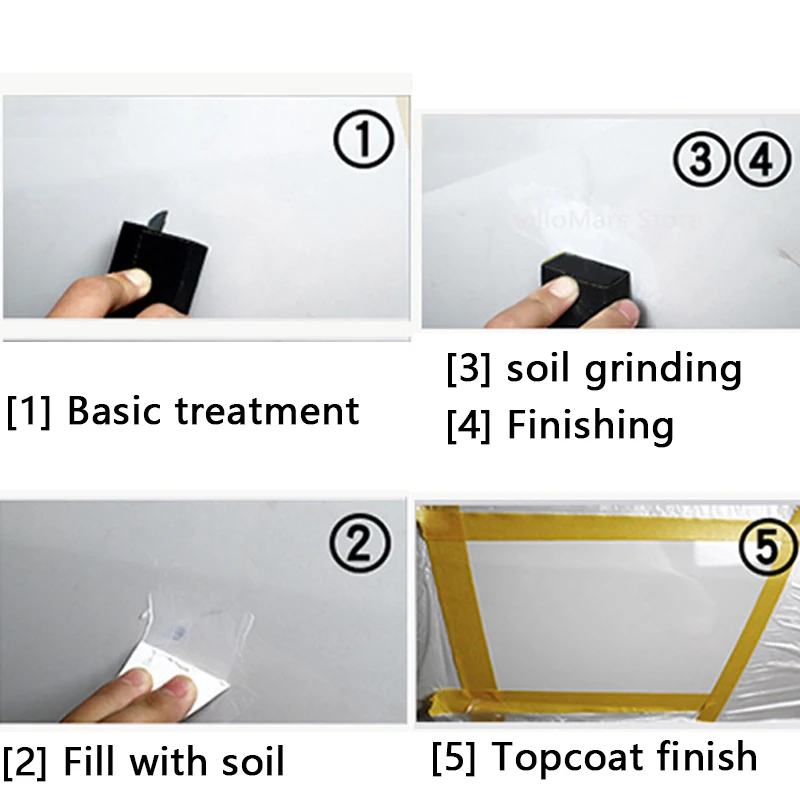 Automobile refinishing coating scratch repair putty filler car body repair tool set car accessories