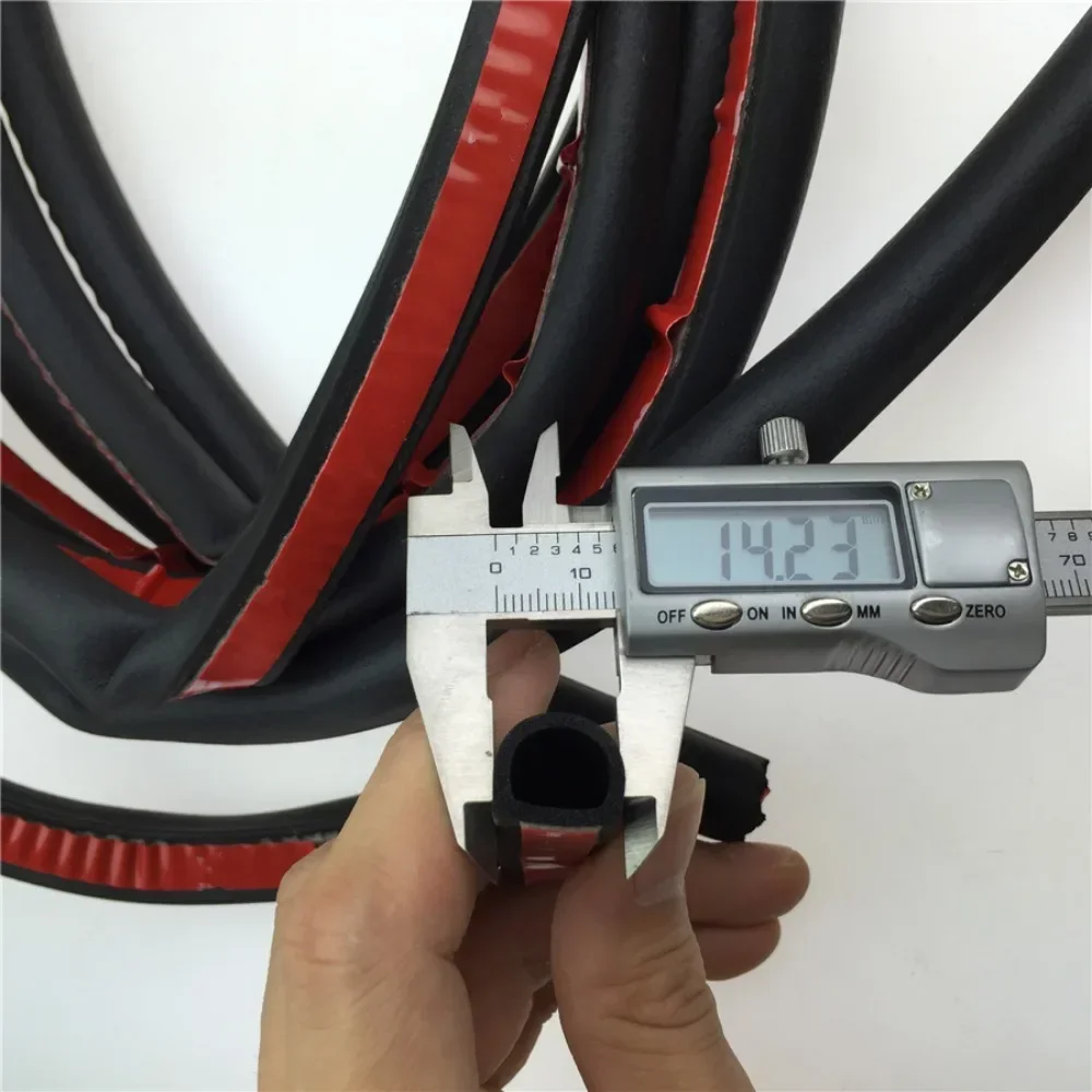 4 미터 400cm 자동차 소음 및 먼지 차단 스트립 접착 스트립 설치 12mm X14mm 포장 무료 배송
