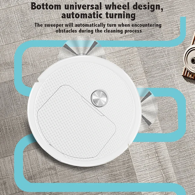 3 In 1 Smart Sweeping Robot Home Mini Sweeper Sweeping and Vacuuming Wireless Vacuum Cleaner Sweeping Robots For Home Use 5