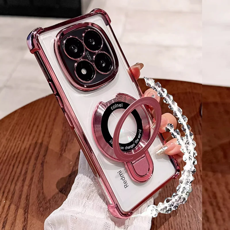 Premium Shockproof Magsafe Magnetic Bracelet Case - Clear Cover Holder