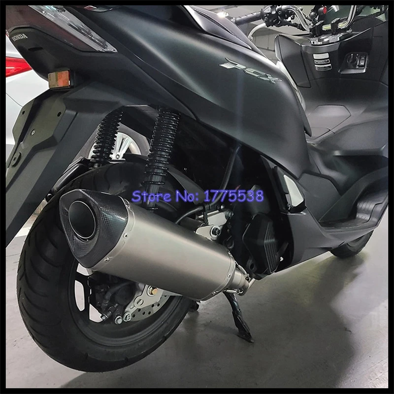 PCX125 PCX 150 Motorcycle Exhaust Full System with Header Carbon Muffler Front Pipe DB Killer for HONDA PCX125 PCX150 2021-2023 - Image 6
