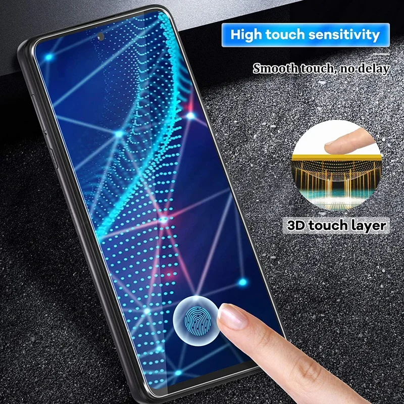 모토로라 모토 X30 Z4 One Ace Fusin + 5G One Macro Hyper G Pure Fast G Play G9 E6 플레이 화면 보호대 강화 유리, 3 개