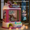 2024 New Mini Grabbing Machine Children's Toy Clip Doll Small Twisted Egg Claw Catch Toy Machines with Music Kids Gifts Toys 4