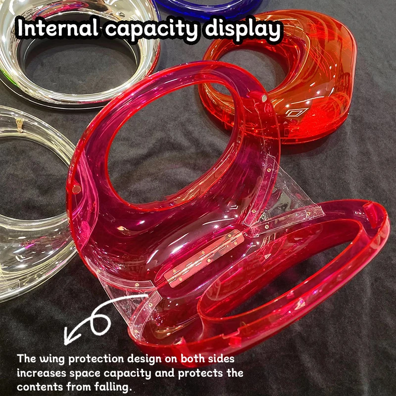 Acrylic Women's Bags Handbag Woman Designer Style Personalized Celebrity Shoulder Bag Macaron Color Scheme Dress Dinner Bag