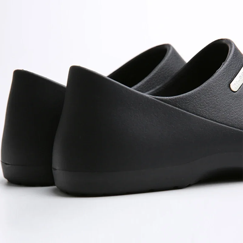 White Chef Shoes For Men Hotel Restaurant Kitchen Waterproof Work Shoes Catering Anti-Slip EVA Cook Waiter Shoes