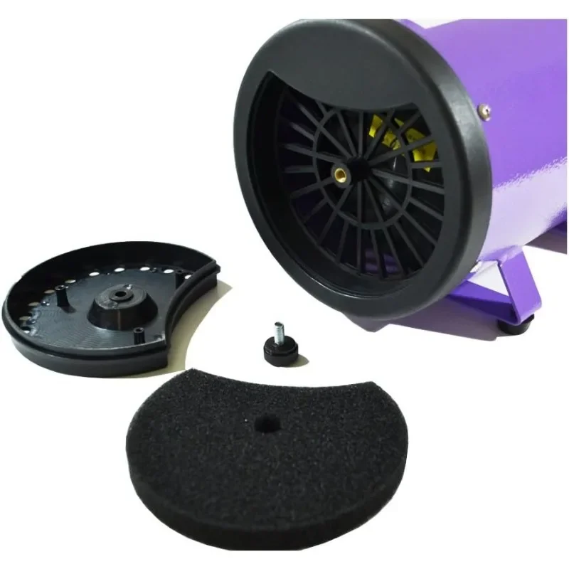 Flying Pig High Velocity Dog Pet Grooming Dryer w/Heater (Model: Flying One, Purple)