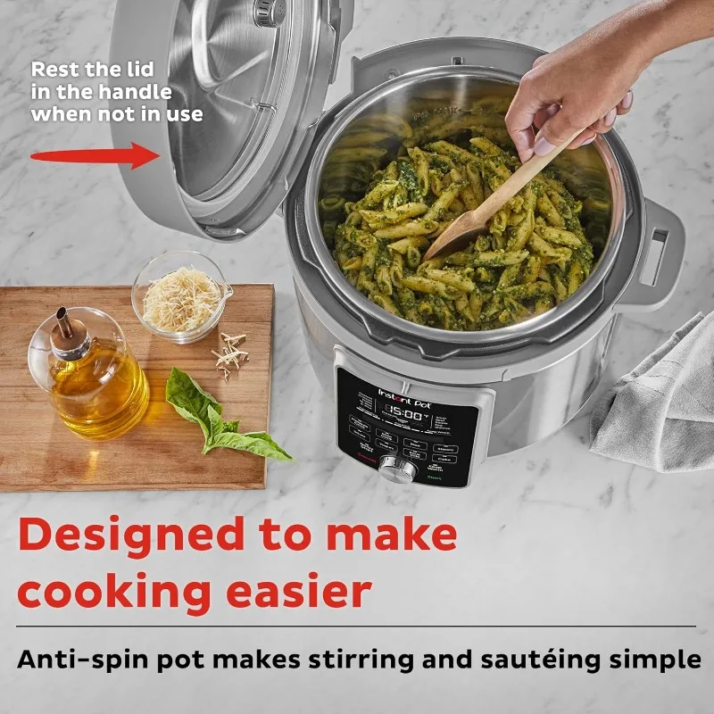 8-Quart Whisper Quiet 9-in-1 Electric Pressure Cooker, Slow Rice Cooker, Steamer, Sauté, Yogurt Maker, Warmer & Sterilizer 6