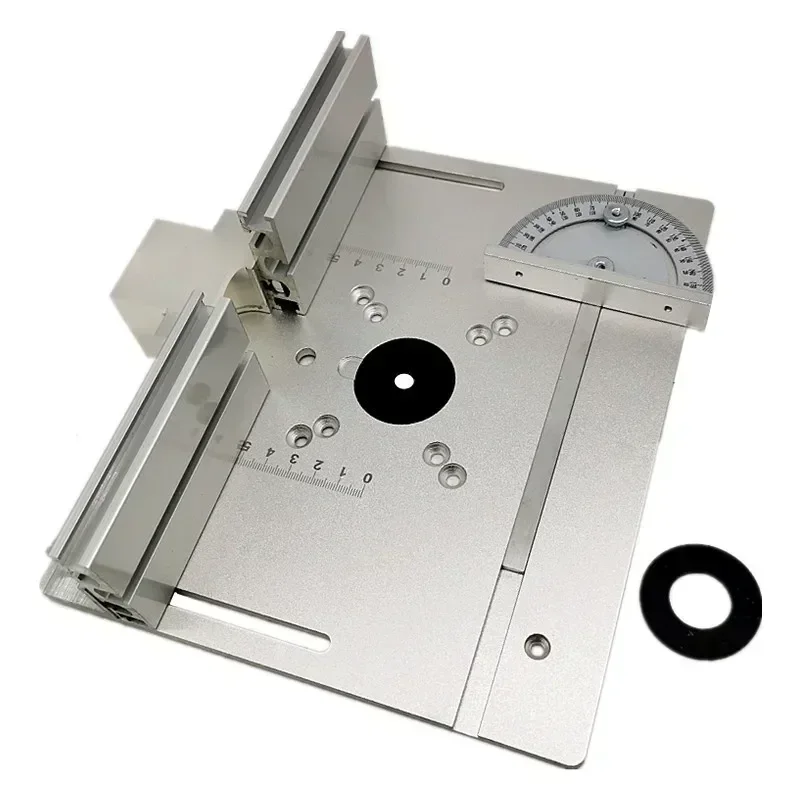Router Insert Plate Router Plate Router Table Insert Plate Aluminum Alloy Wood Milling Flip Board Trimming Machine Engraving Auxiliary Tool Woodworking Benches