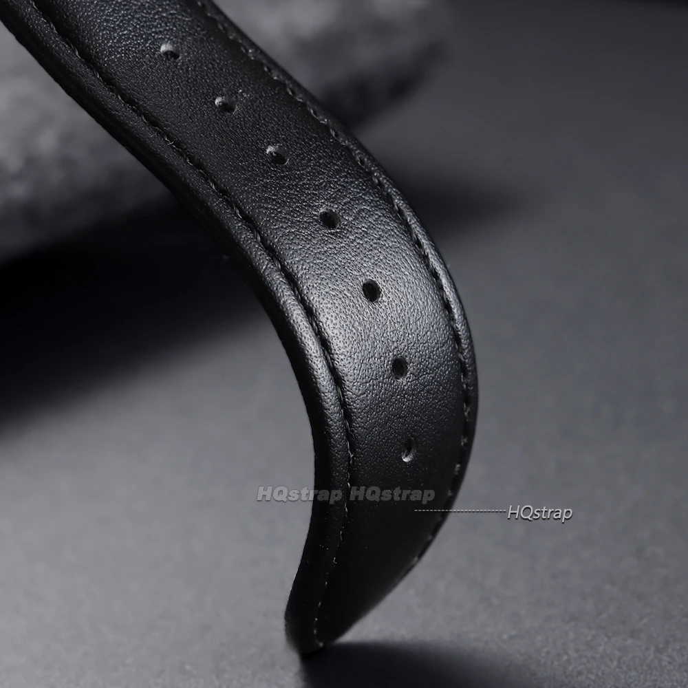Elegant Calfskin Watch Band with Butterfly Clasp