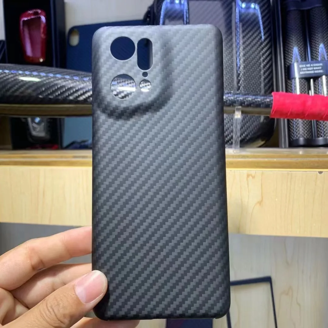 YTF-carbon Real carbon fiber case For OPPO Find X5 Pro Aramid Fiber Find X5 Thin ultra-light Phone Cover Find X5