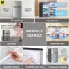 Mini Fridge with Freezer 3.5 Cu.Ft. 2 Door Refrigerator and Freezer Small Fridge for Bedroom Home Office Dorm, Small Dri 3