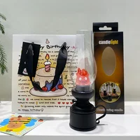 Retro Flame Table Lamp Night Light Home Decorative Flame Lamp for Desktop Vintage Flame Lighting 4