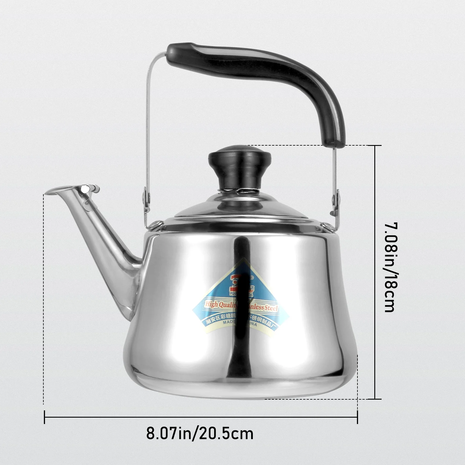 Whistling Teapot Tea Kettle 1/1.5L Stainless Steel Whistle Teakettle Large Capacity Boil Water Kettle With Filter Screen For Induction Cookers Gas Stoves