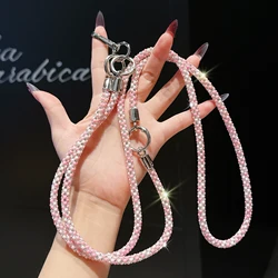 Versatile 3 - in - 1 Crossbody Chain Phone Strap with Removable Water Cup Holder (Pink)