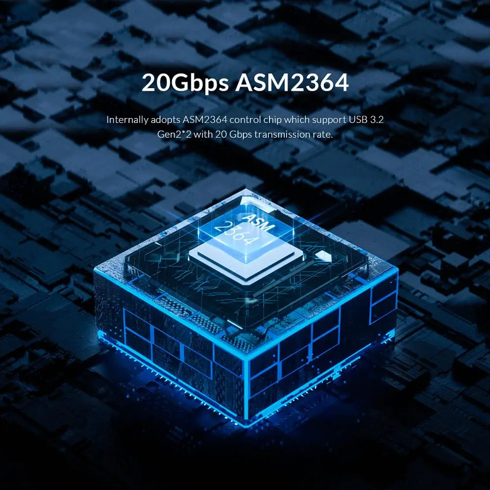 ORICO 20Gbps M.2 NVME SSD ̽, ð  , USB3.2 to CŸ M2 NVME SSD Ŭ, M.2 NVME 2230-2280 M2 SSD