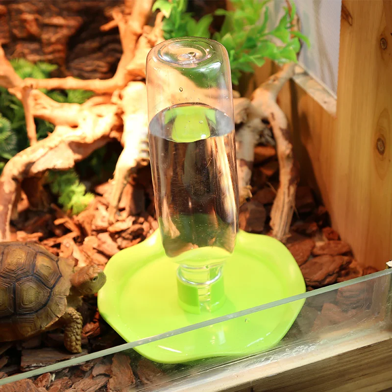 Amphibious Reptile Feeder Plastic Feeding Basin Turtle Lizard Bowl Water Dispenser reptile feed bowls