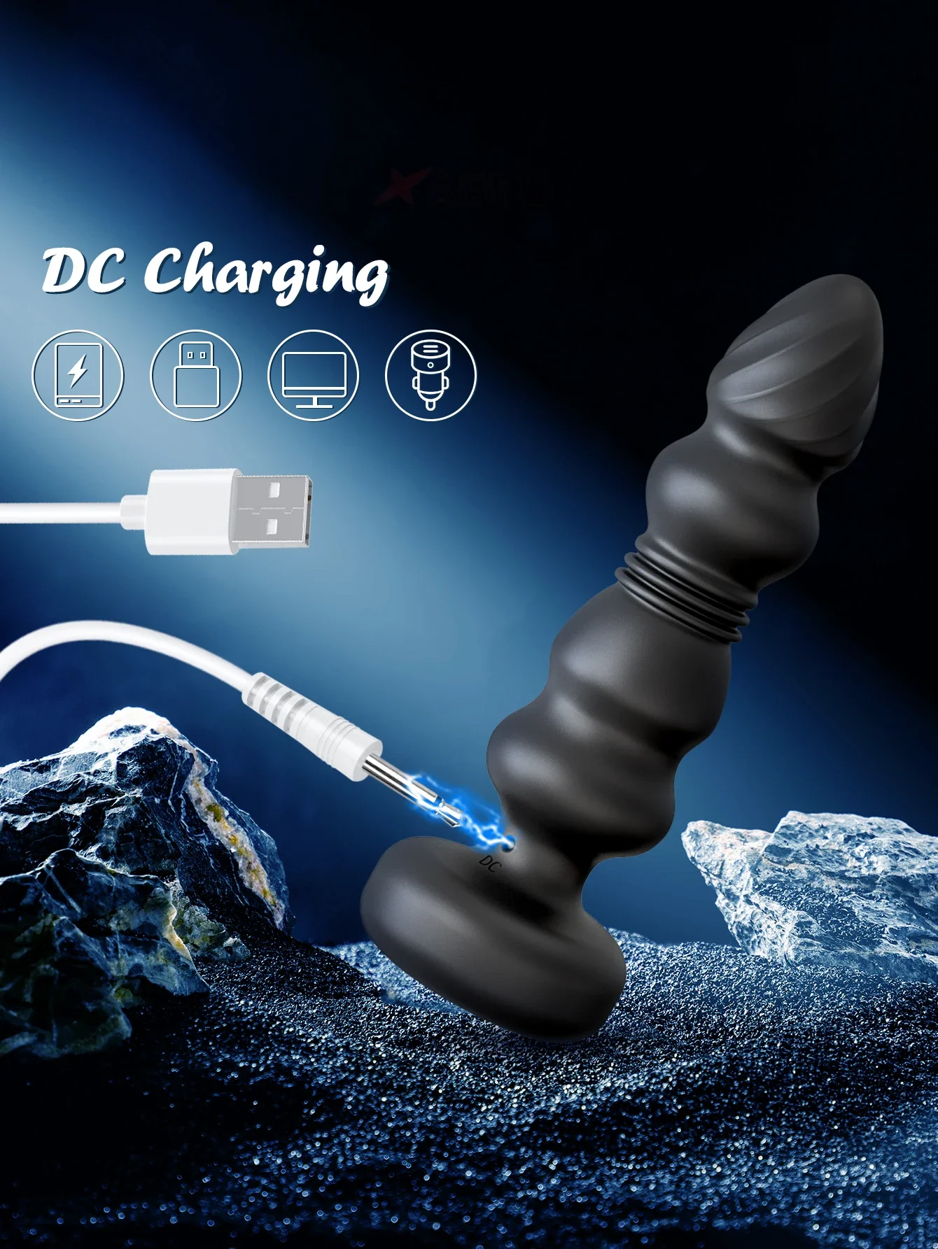 Thrusting Butt Plug Vibrator Anal Beads Male Prostate Massager Telescopic Vibrating Anal Plug Stimulator Sex Toys for Women Men Thrusting Butt Plug Vibrator Anal Beads Male Prostate Massager Telescopic Vibrating Anal Plug Stimulator Sex Toys for Women Men