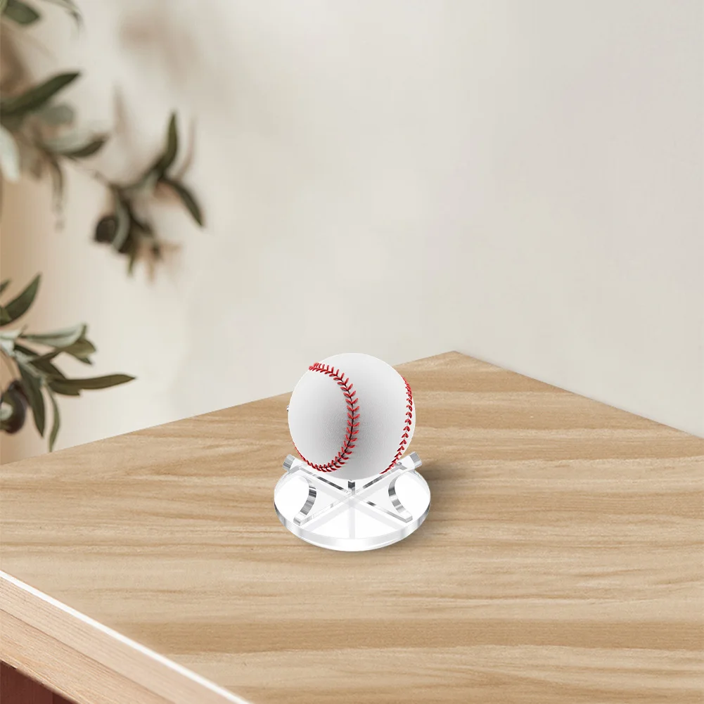 Acrylic Small Ball Stand Holder Clear Sport Ball Display Rack Memorabilia Autograph Baseball Stand for Golf Softball Tennis Ball