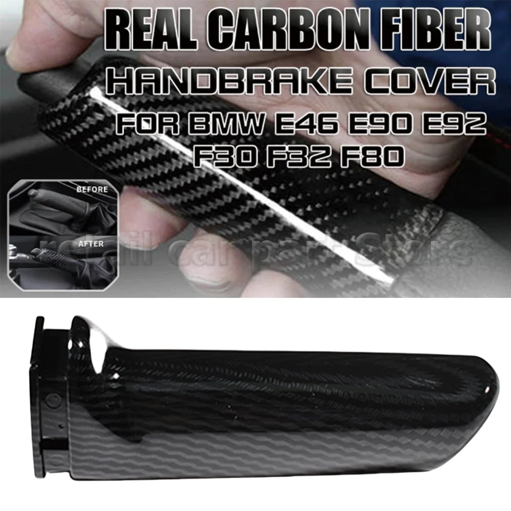 For BMW Front Handbrake Brake Handle Cover For 3 Series E46 E90 E91 E92 E93 F30 F32 F80 2005-