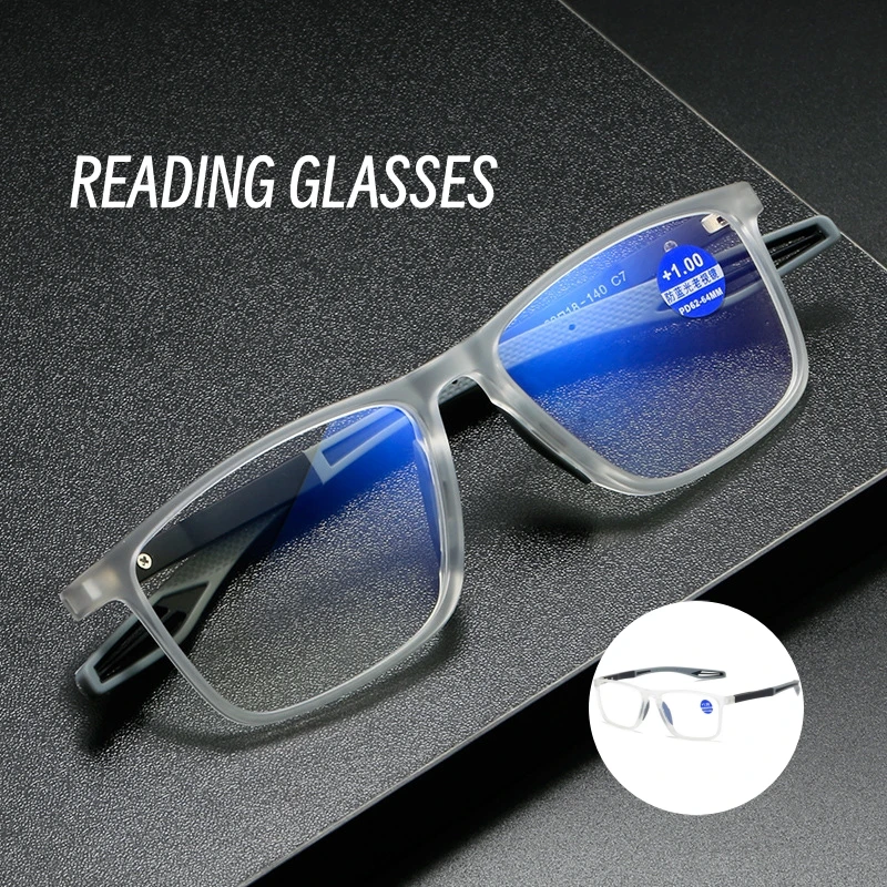 

Новинка, ультратонкие очки TR90 с защитой от синего света, очки для дальнозоркости для пожилых мужчин и женщин, очки для чтения, спортивные очки высокой четкости