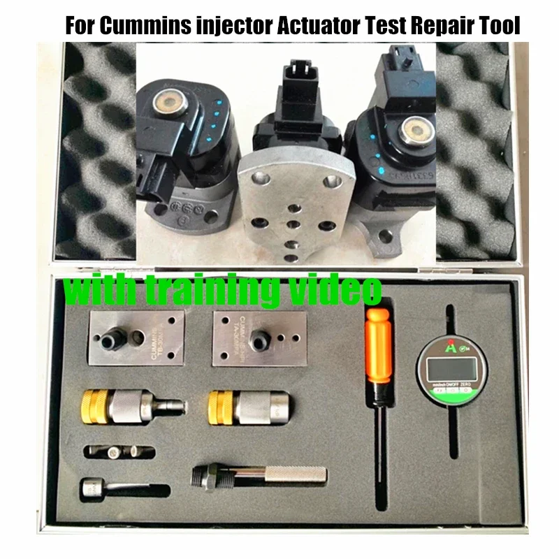 Cummins HPI 디젤 인젝터 4089980 4089981 액추에이터 테스트 수리 도구, 솔레노이드 밸브 트래블 씰링 테스터, QSX15 ISX15 Q60