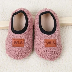 Cozy Winter Plush Toddler Slippers - Soft Anti-Slip Indoor Shoes - S(6-12Months) (02)
