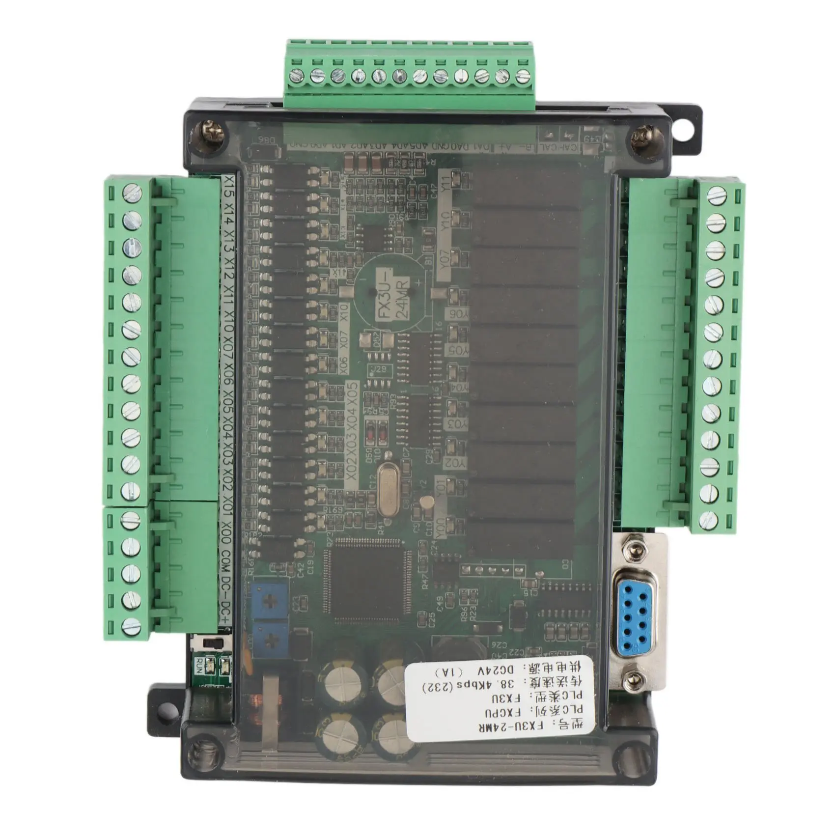 A55F-1Set PLC 산업용 제어 보드 FX3U-24MR 고속 가정용 PLC 산업용 제어 보드 컨트롤러 프로그래밍 가능