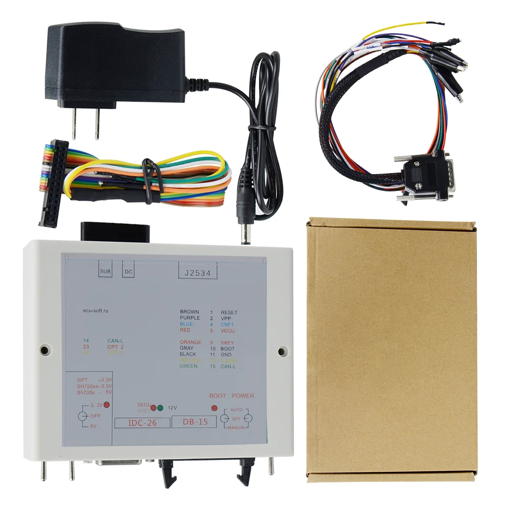 Новый блок питания для фотовспышки ECU Openport J2534 с полными адаптерами бесплатная