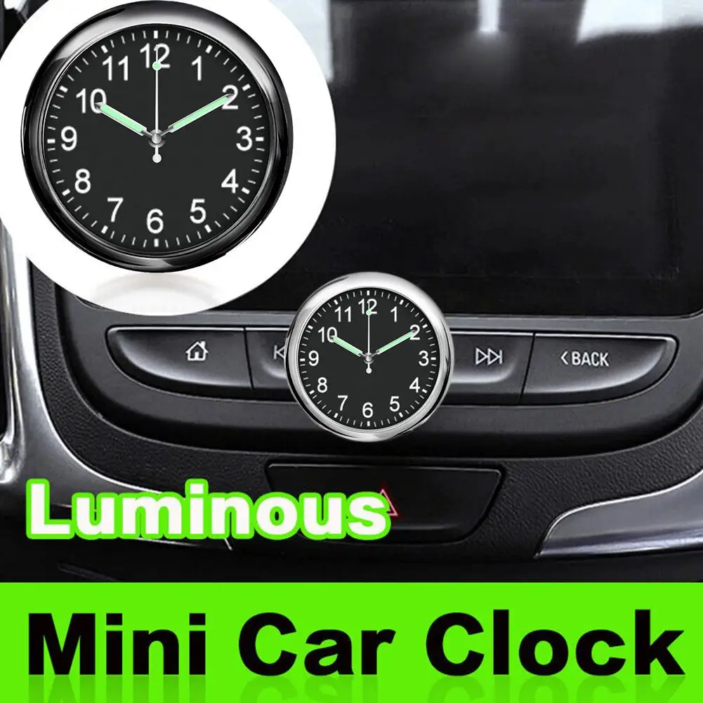 

Car Electronic Watch Car Air Vent Clip Clock Car Luminous Stick-On Clocks Automobiles Clock Car Watch Internal Digital G5M2