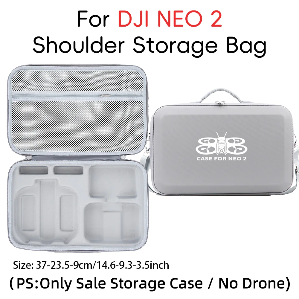 DJI Neo 2 Fly More 콤보용 휴대용 보관 케이스, 충격 방지 하드 캐리 백, 드론 본체 및 부품 보호 케이스