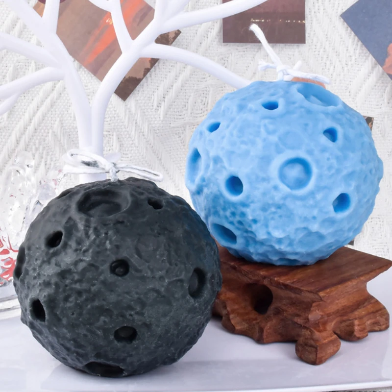 3D Earth Moon Silicone Candle Mold DIY Creative Space Candle Making Handmade Soap Resin Clay Mold Gifts Art Craft Home Decor