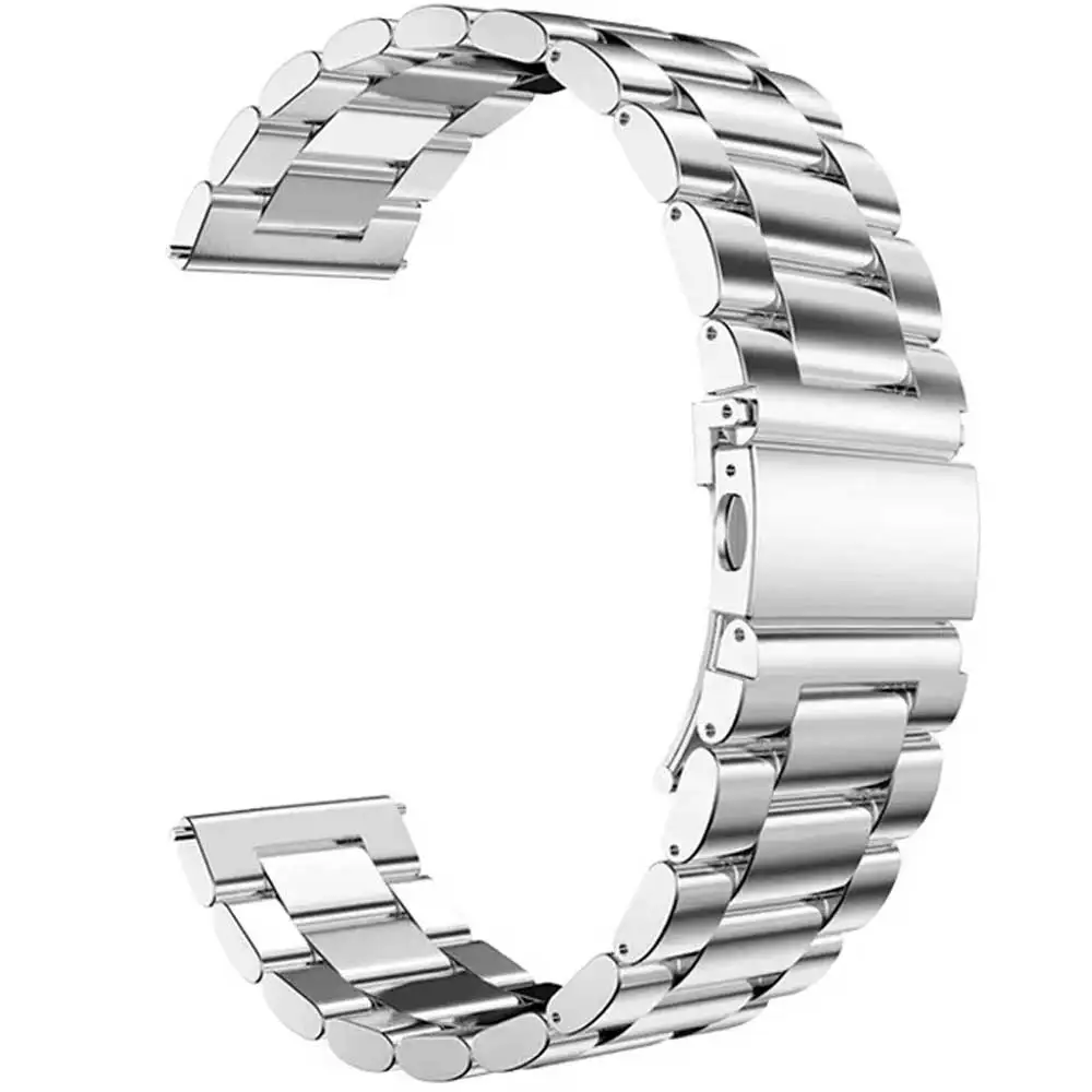 Premium Stainless Steel Watch Band - Elegant Metal Bracelet Strap, 20mm/22mm