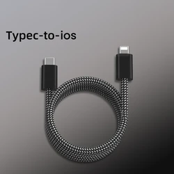 Magnetic 100W Fast Charging Cable with USB - C to USB - A Conversion - 1m (Type C to Ios)