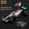 Bburago 1:43 W13 2022 Mercedes Benz F1 Team 44 Hamilton Team 63 Russell Alloy Die Casting Model Racing Vehicle Gift Toy 2